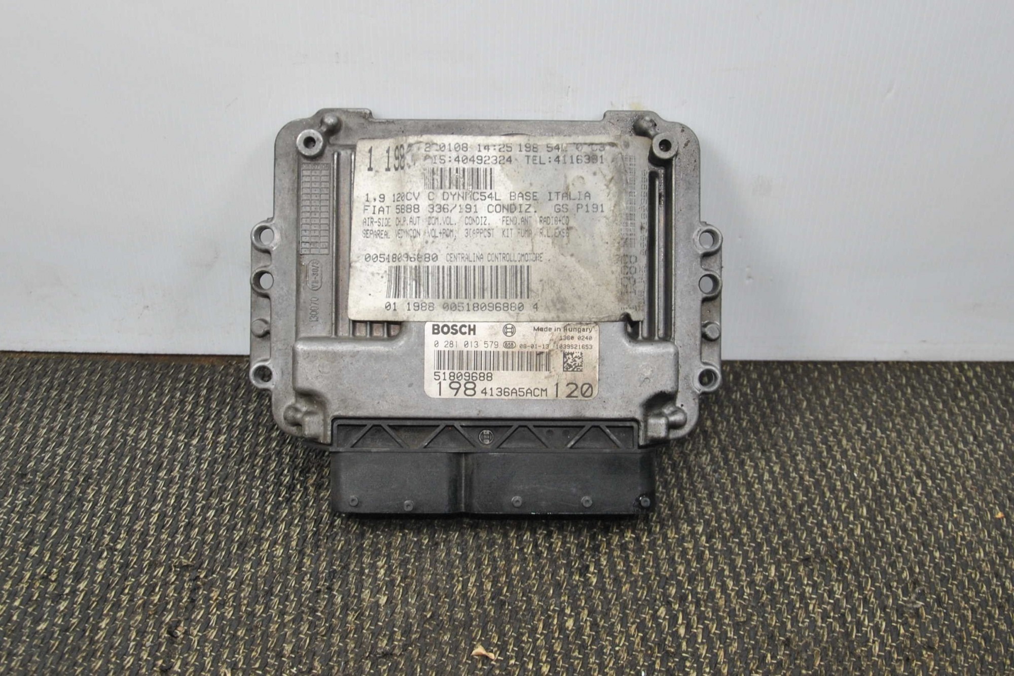 Centralina ECU Fiat Bravo Dal 2007 al 2014 cod. 51809688  2411111157329