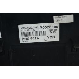 Strumentazione Contachilometri Completa Benzina Volkswagen Golf V dal 2003 al 2008 Cod 1k0920861a  1625664470564