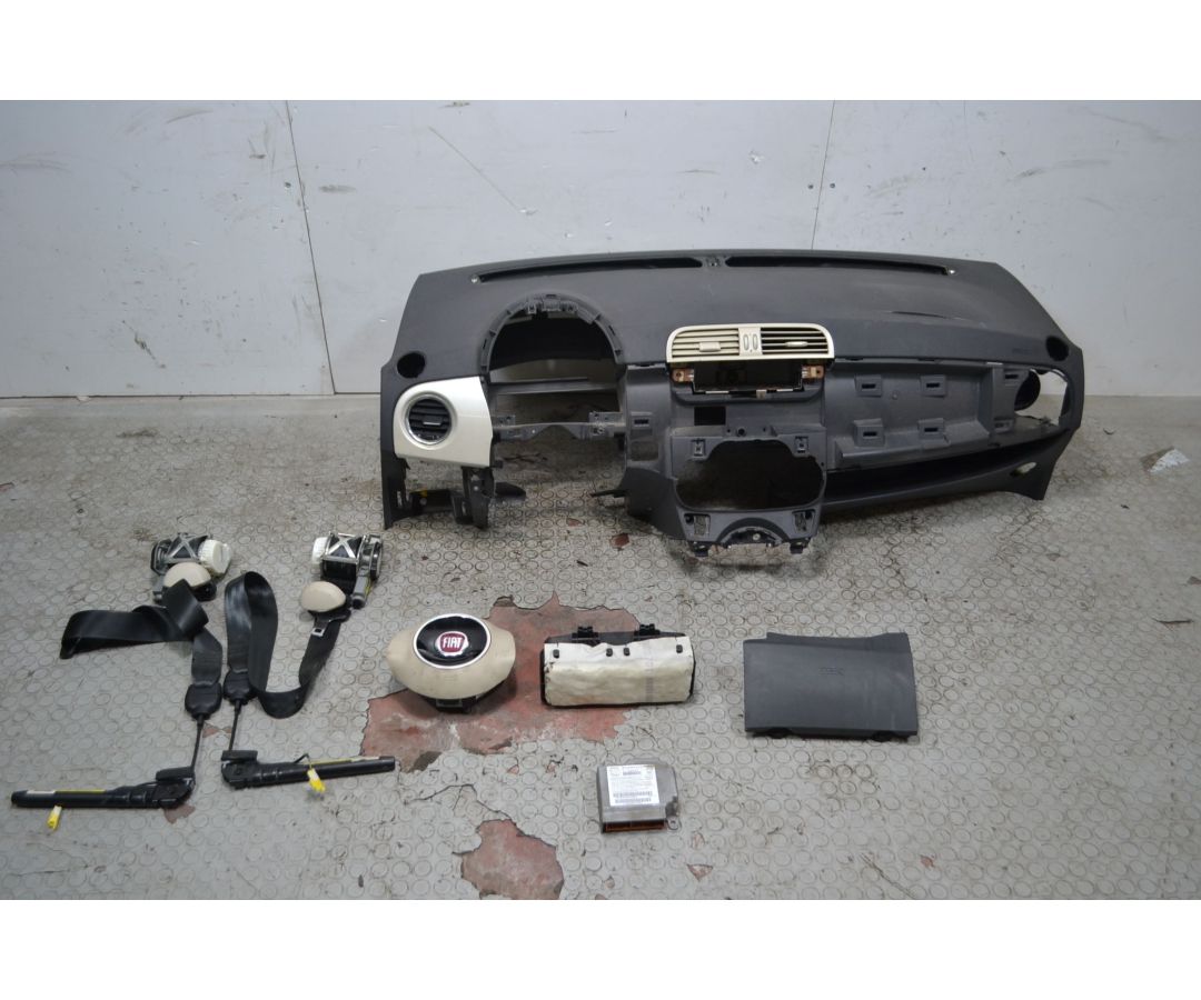 Kit airbag con cruscotto Fiat 500 Dal 2007 al 2015 Cod 51782895  1710259967380