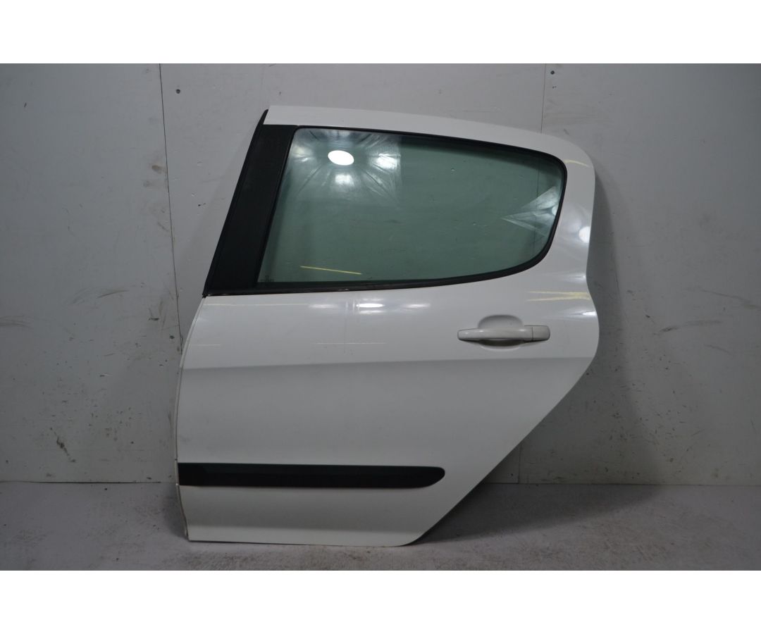 Portiera sportello posteriore SX Peugeot 308 Dal 2007 al 2014 Colore bianco  1711117451751