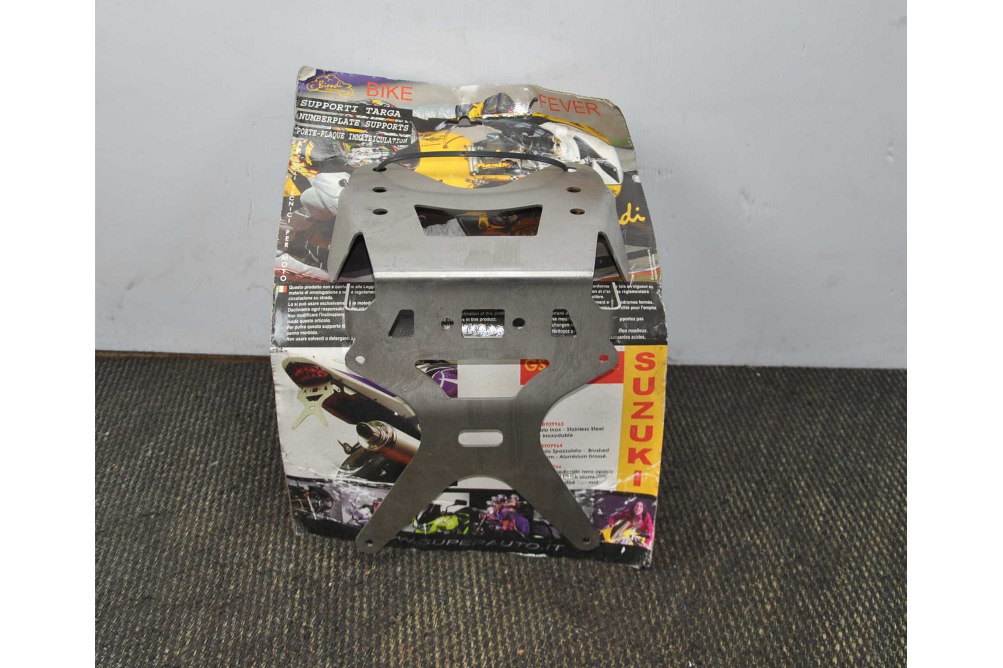 Portatarga Suzuki GSX 750 R K4 dal 2004 al 2005 cod 8909965 Acciaio Inox  2411111164822