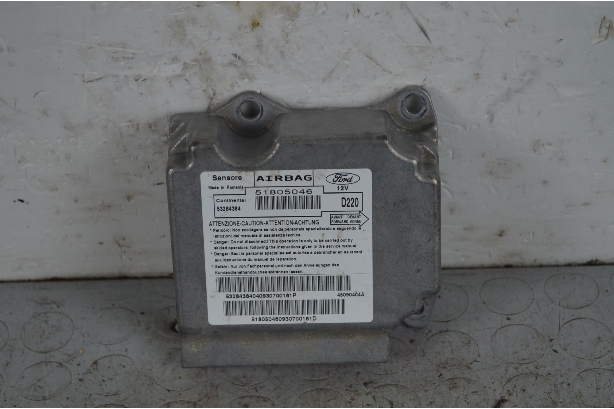 Centralina Airbag Ford Ka dal 2008 al 2016 Cod 51805046  1719391116847