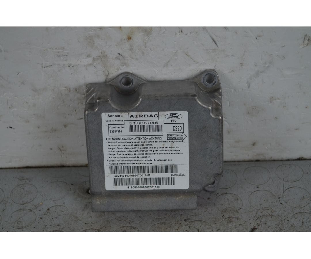Centralina Airbag Ford Ka dal 2008 al 2016 Cod 51805046 1719391116847 Centralina Airbag Ford Ka dal 2008 al 2016 Cod 51805046 1719391116847