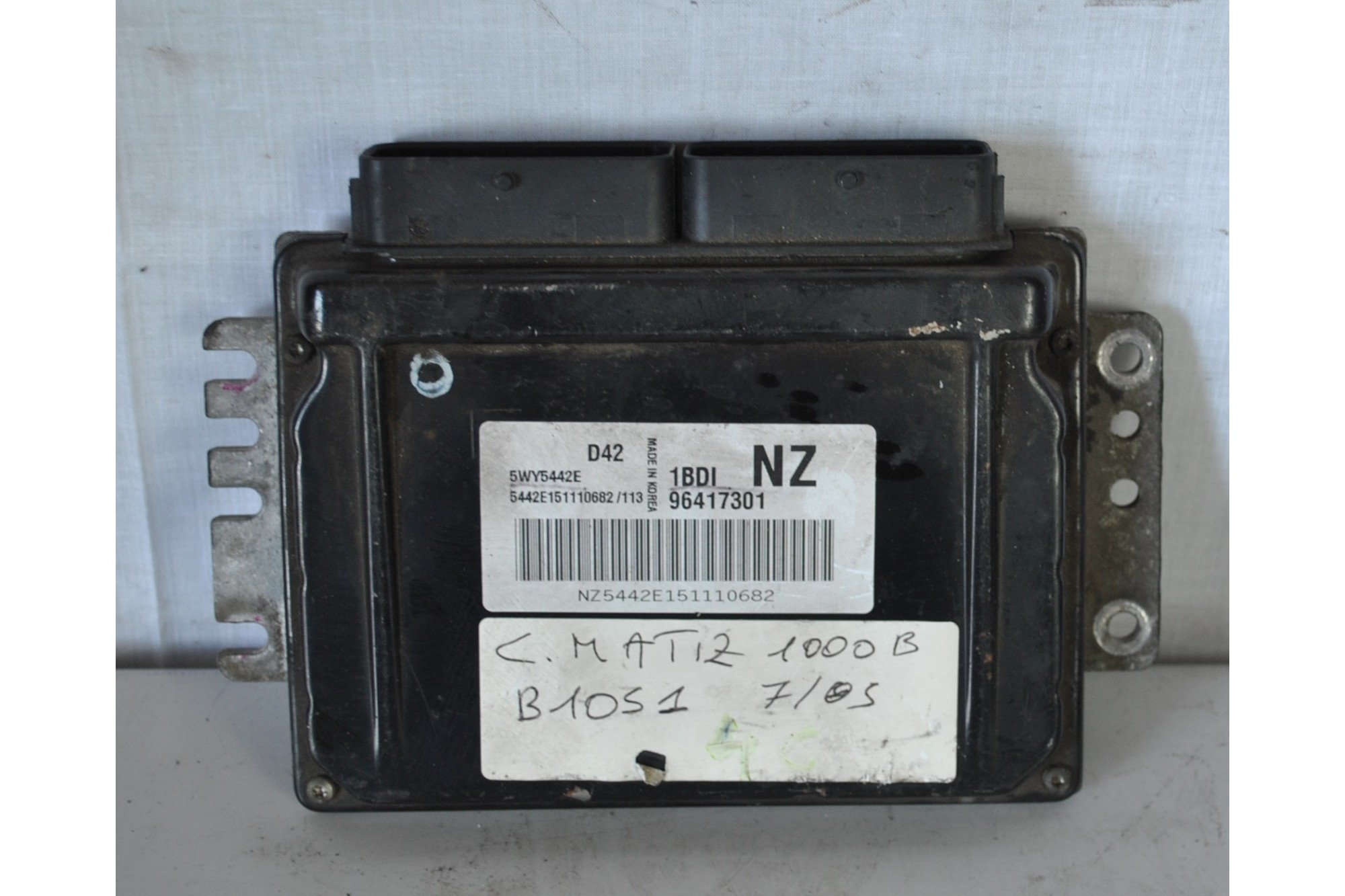 Centralina motore ECU Chevrolet Matiz dal 2005 al 2011 Cod. 96417301  2411111182192