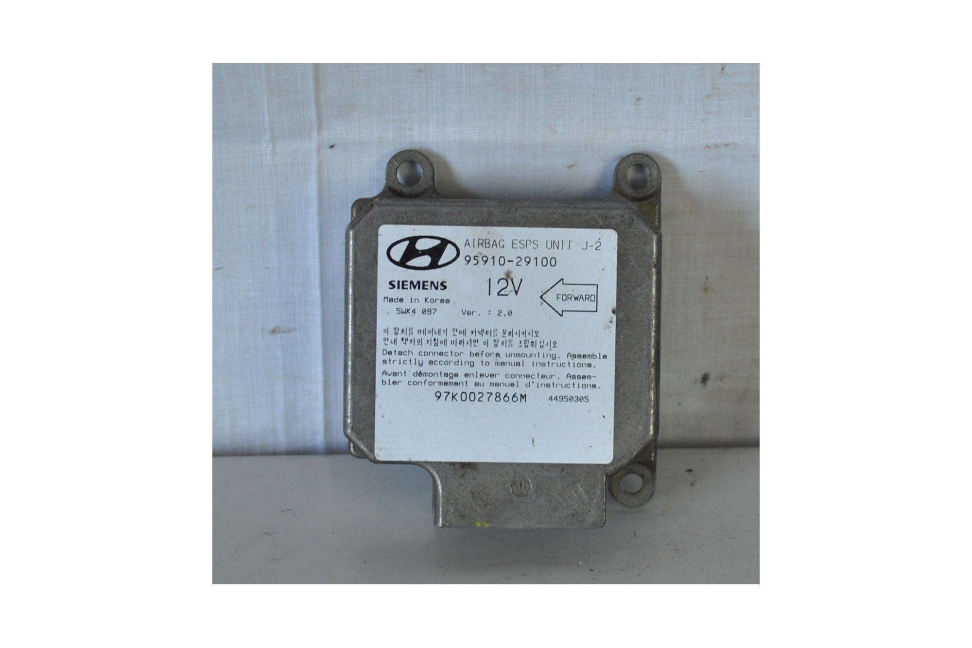 Centralina Airbag Hyundai Lantra dal 1995 al 2000 Cod 95910-29100  2411111182314