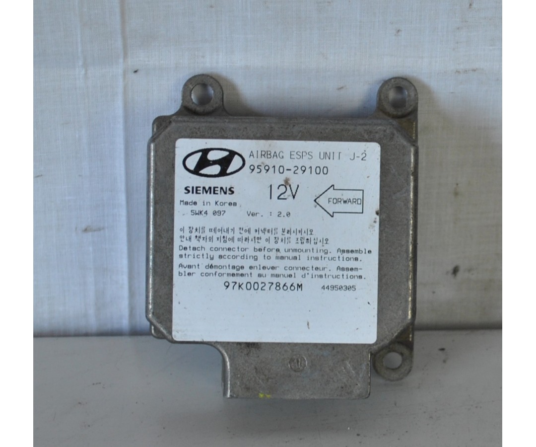 Centralina Airbag Hyundai Lantra dal 1995 al 2000 Cod 95910-29100  2411111182314