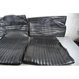 Kit Fodere coprisedili FIAT 500 epoca Nero Cannellato in Similpelle DIG  1729691810543