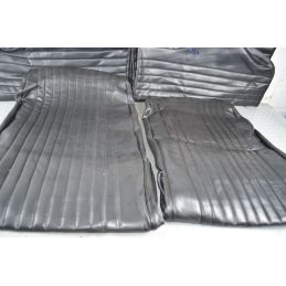 Kit Fodere coprisedili FIAT 500 epoca Nero Cannellato in Similpelle DIG  1729691810543