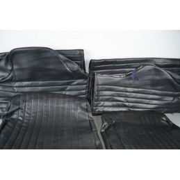 Kit Fodere coprisedili FIAT 500 epoca Nero Cannellato in Similpelle DIG  1729691810543