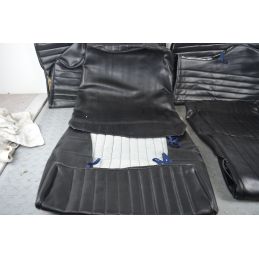 Kit Fodere coprisedili FIAT 500 epoca Nero Cannellato in Similpelle DIG  1729691810543