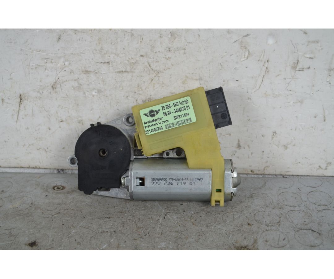Motorino Tetto Apribile Mini Cooper R56 Dal 2007 al 2014 Cod 99873671901 1733738606501 Motorino Tetto Apribile Mini Cooper R56 Dal 2007 al 2014 Cod 99873671901 1733738606501