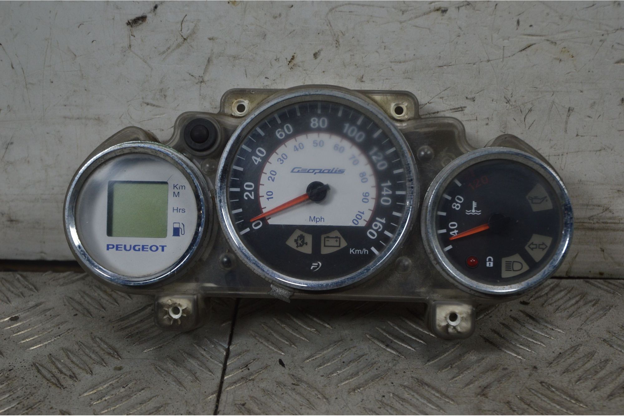 Strumentazione Contachilometri Peugeot Geopolis 125 / 250 dal 2005 al 2012 KM 154000  1733917794173