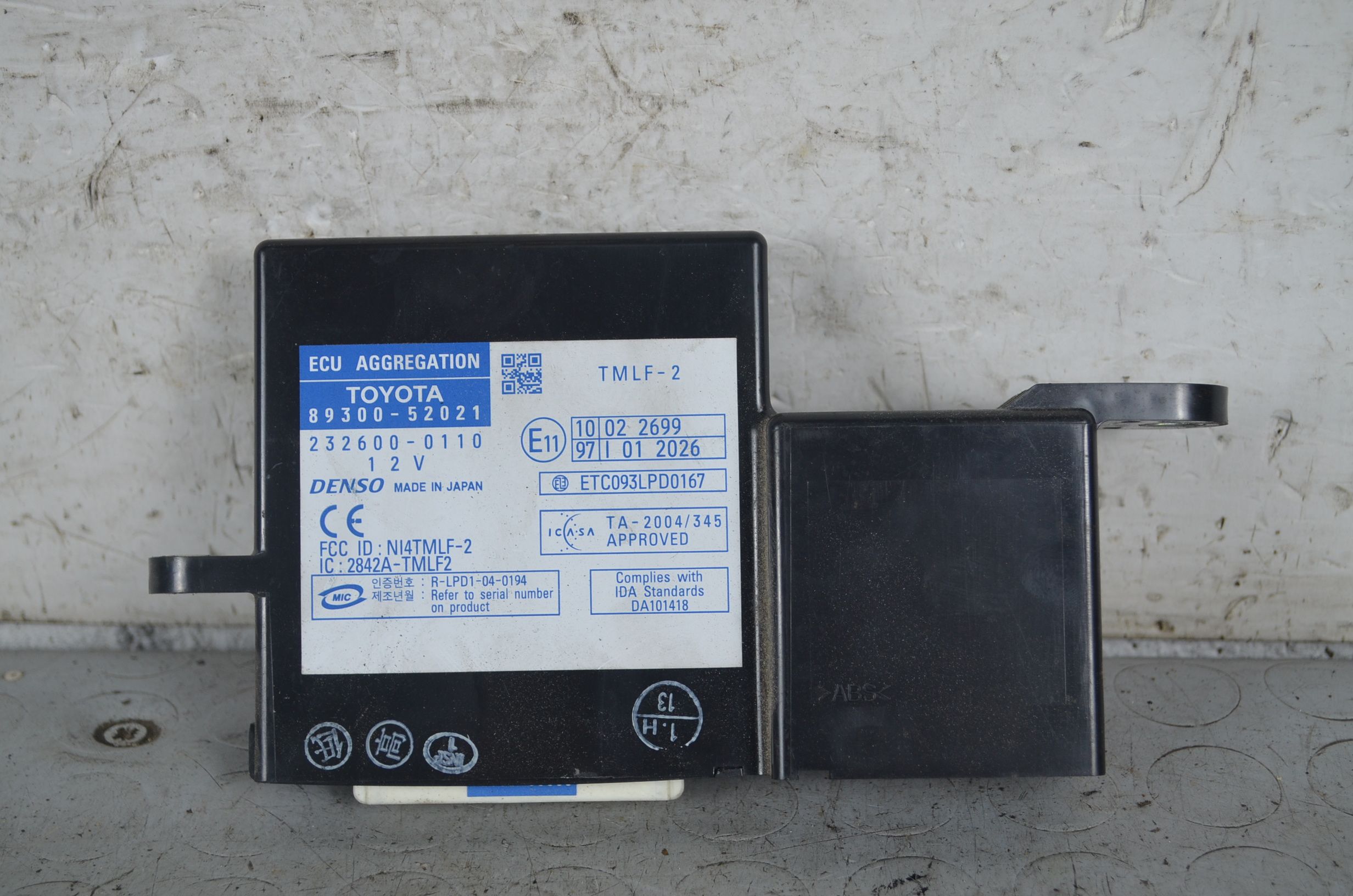 Centralina Chiusura Centralizzata Toyota Yaris Dal 2005 al 2011 Cod 89300