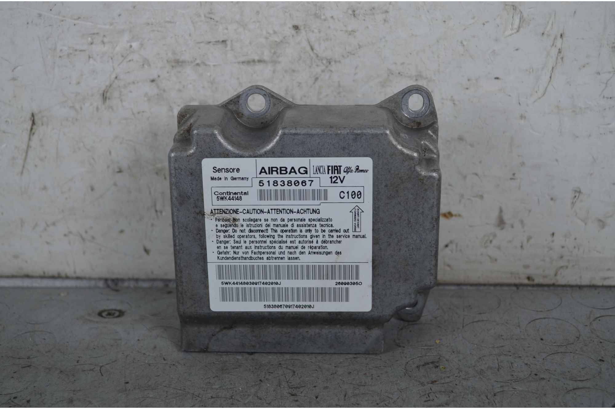 Centralina Airbag Fiat Grande Punto  Dal 2005 al 2018 Cod 51838067  1734607918466