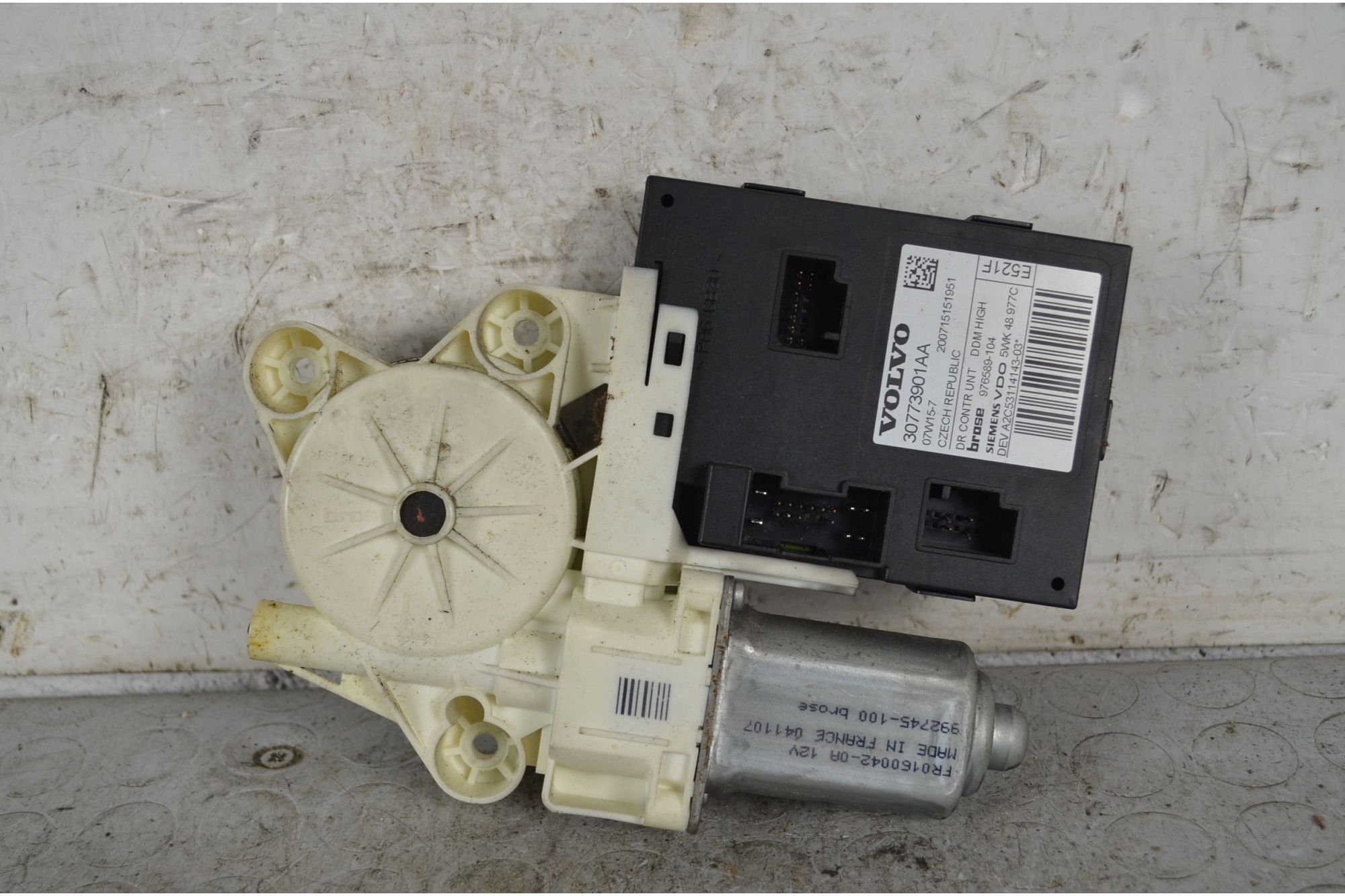 Motorino Alzavetri Anteriore DX Volvo V50 Dal 2004 al 2012 Cod 30773901AA  1737014405666