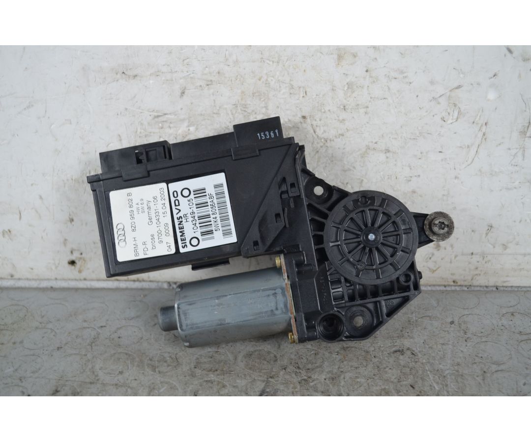 Motorino Alzavetro Posteriore DX Audi A2 Dal 1999 al 2005 Cod 8Z0959802B 1737018439537 Motorino Alzavetro Posteriore DX Audi A2 Dal 1999 al 2005 Cod 8Z0959802B 1737018439537