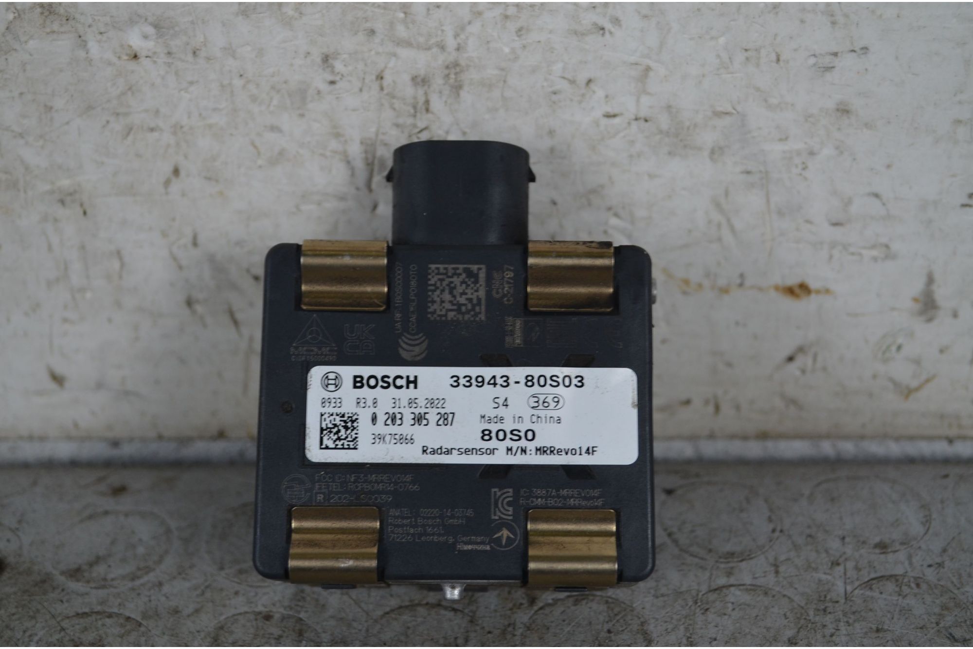 Sensore Radar Distanza Posteriore Suzuki Swift Dal 2017 in poi Cod 33943-80S03  1737556475196