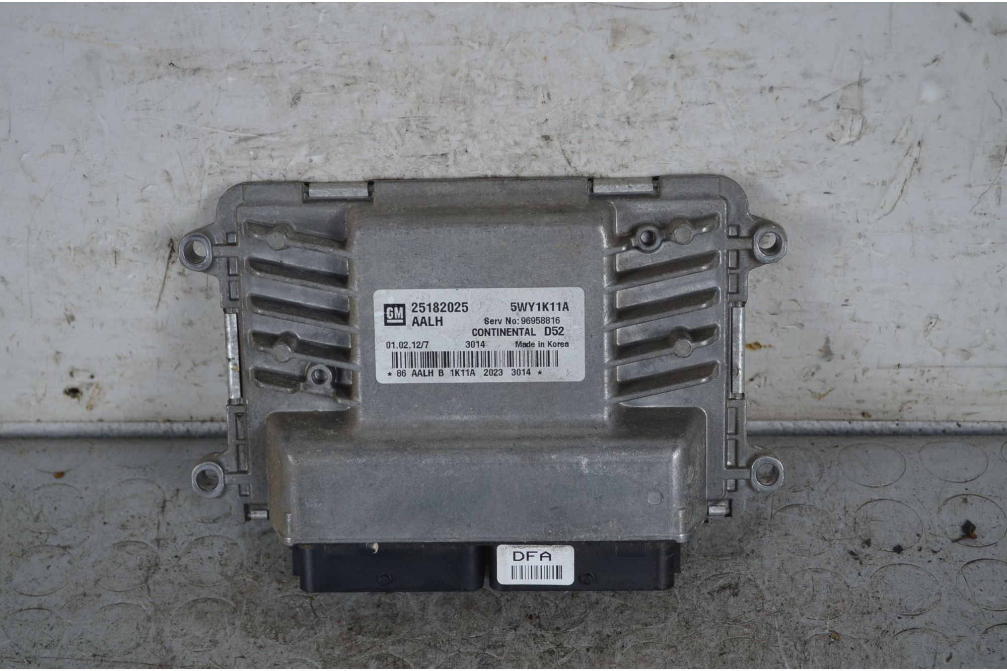 Centralina ECU Chevrolet Spark Dal 2010 al 2015 Cod 25182025  1737561163293