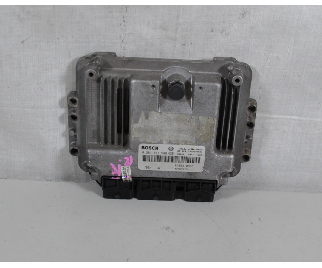 Centralina ECU Renault Megane II Dal 2002 al 2010 Cod. 0281011549  1619527623648