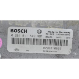 Centralina ECU Renault Megane II Dal 2002 al 2010 Cod. 0281011549  1619527623648