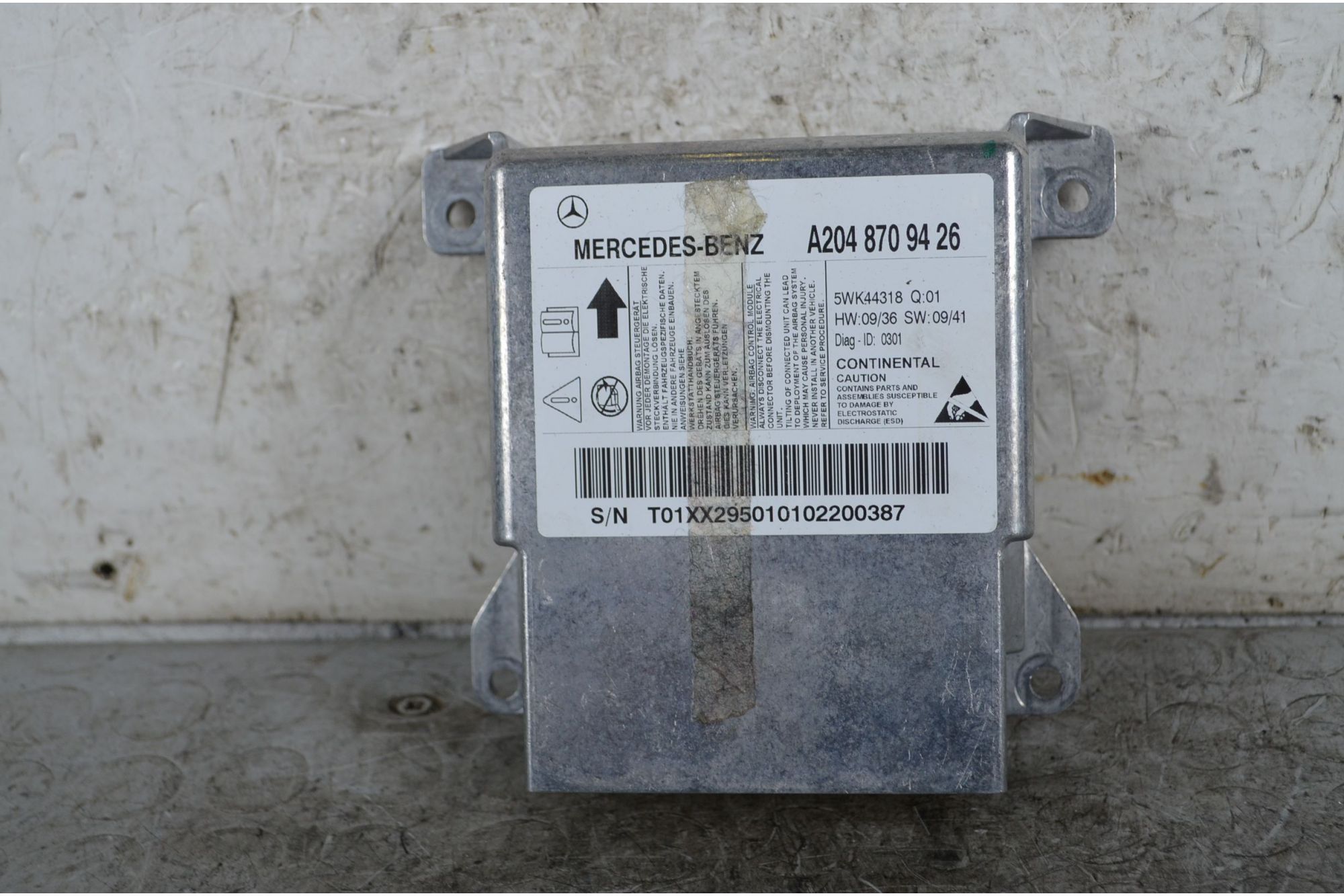 Centralina Airbag Mercedes Classe C W204 Dal 2007 al 2013 Cod A2048709426  1740402829609
