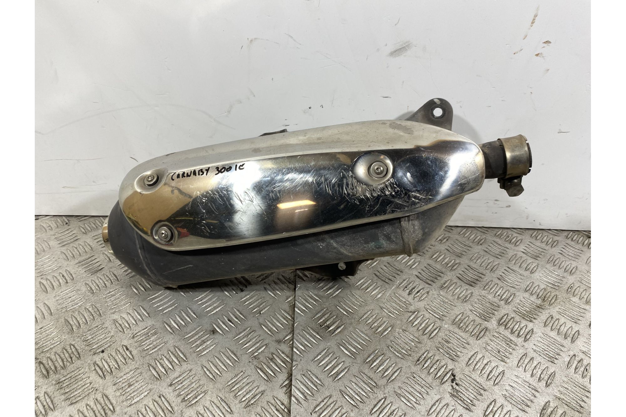 Marmitta Terminale Di Scarico Piaggio Carnaby Cruiser 300 ie dal 2008 al 2013  1740655772837