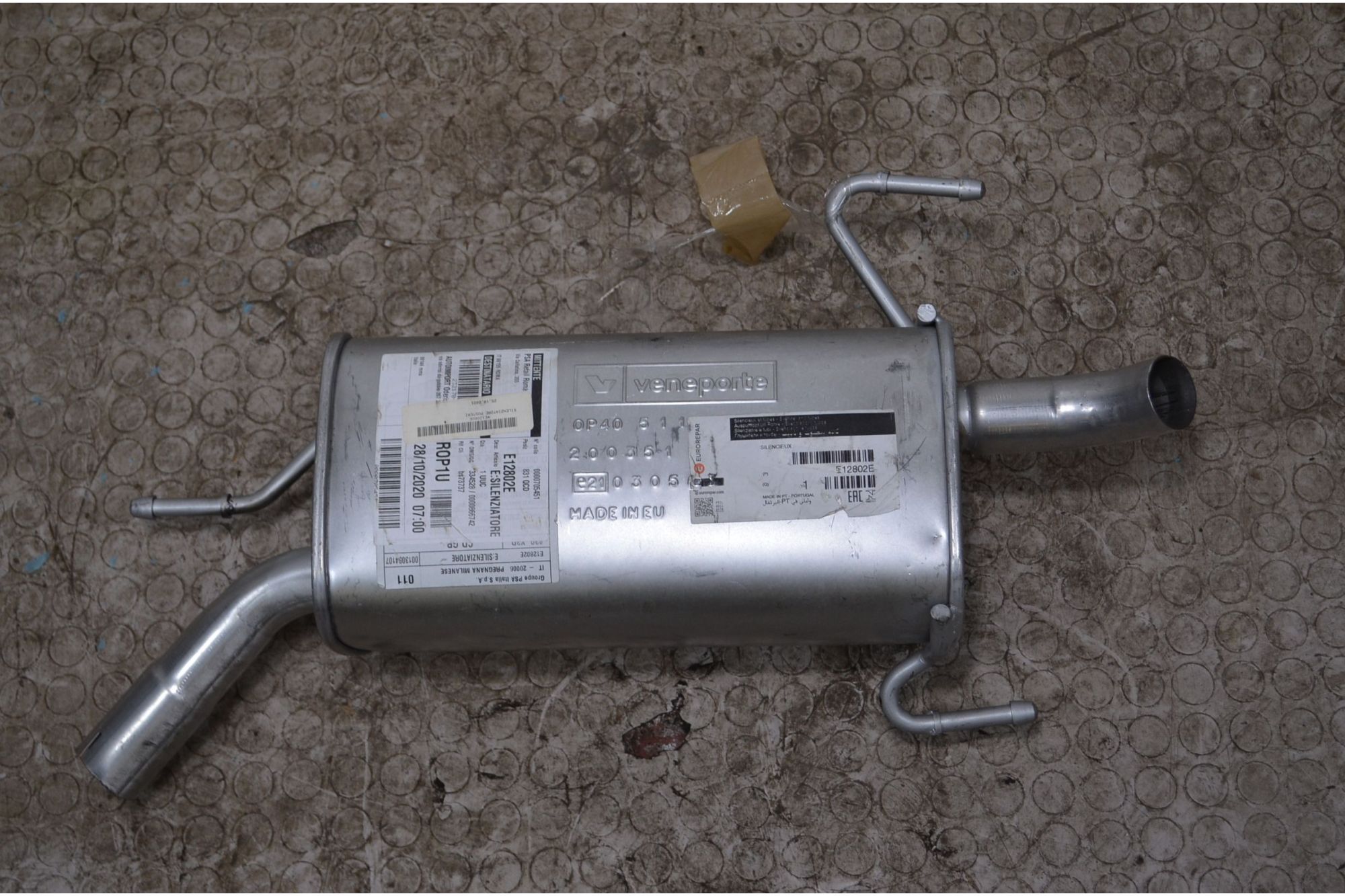 Terminale silenziatore di scarico Opel Corsa C Dal 2000 al 2006 Cod E12802E  1744012948958