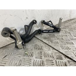 Coppia Pedane Poggiapiedi Passeggero Triumph Baby Speed 600 Dal 2002 al 2003  1744035690353