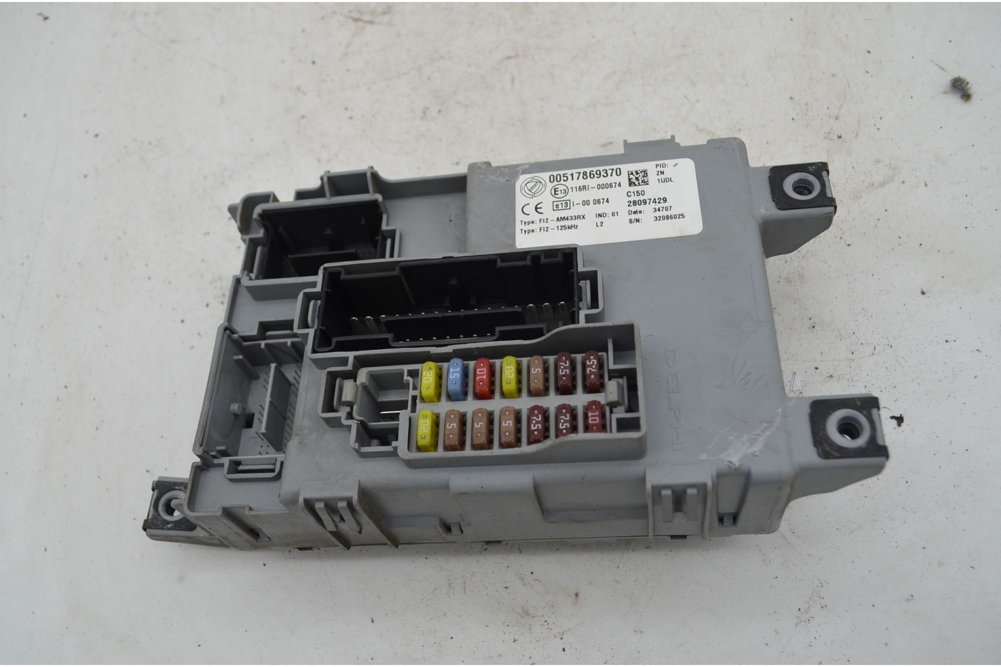 Body Computer Fiat 500 Dal 2007 al 2015 Cod 00517869370  1744286788212