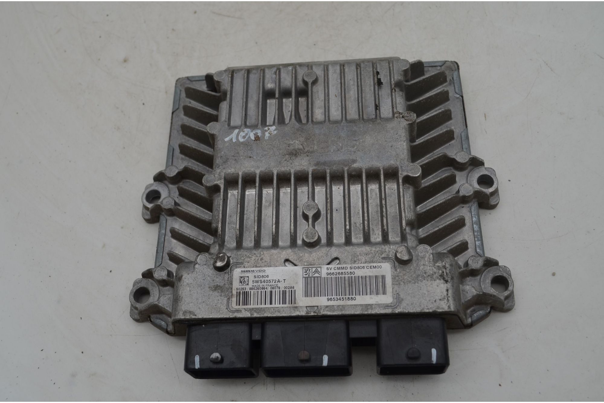 Centralina ECU Peugeot 1007 Dal 2005 al 2010 Cod 5WS40572A-T  1744796981950