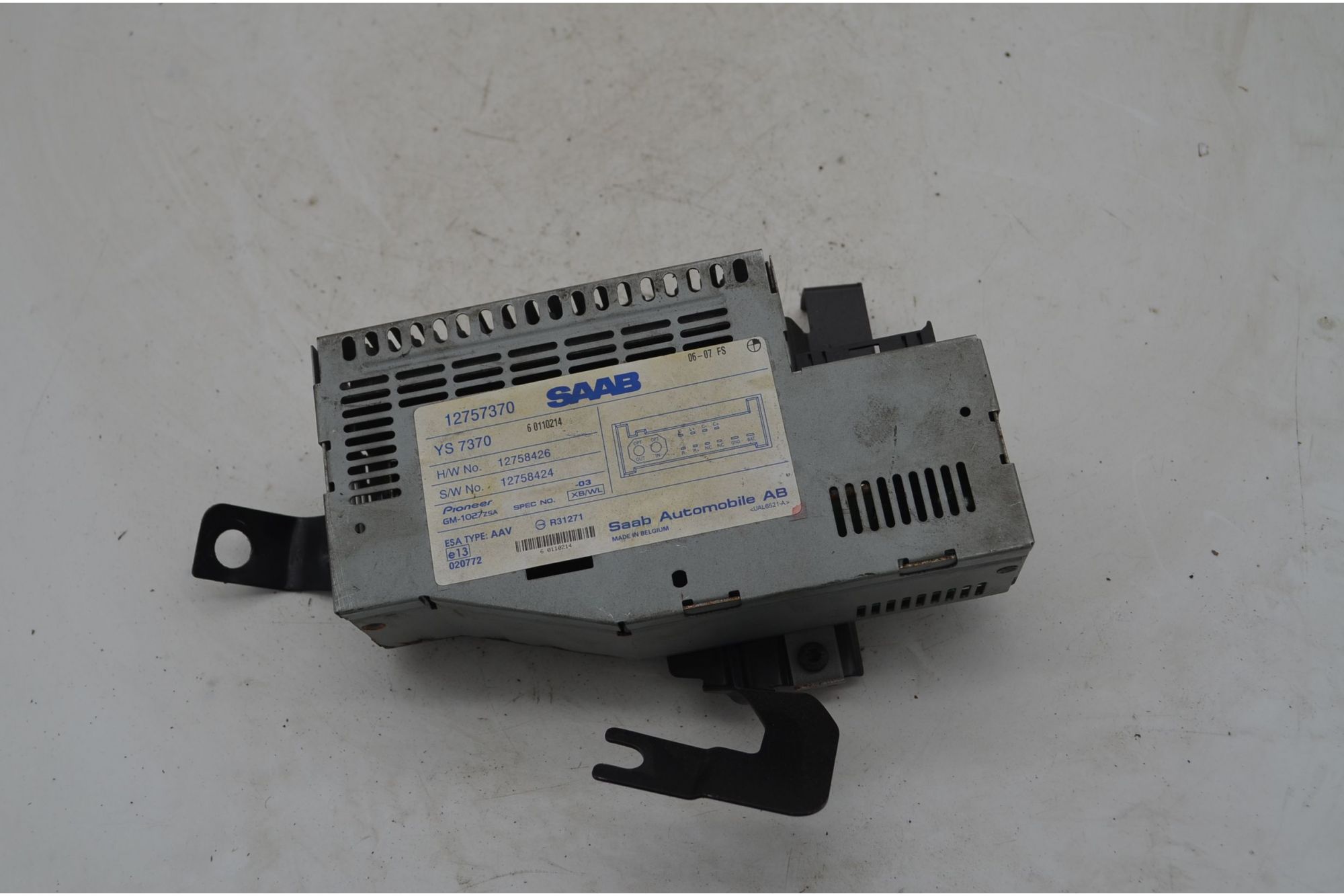 Centralina Amplificatore Saab 9-3 Cabriolet Dal 2002 al 2014 Cod 12757370  1744900747205