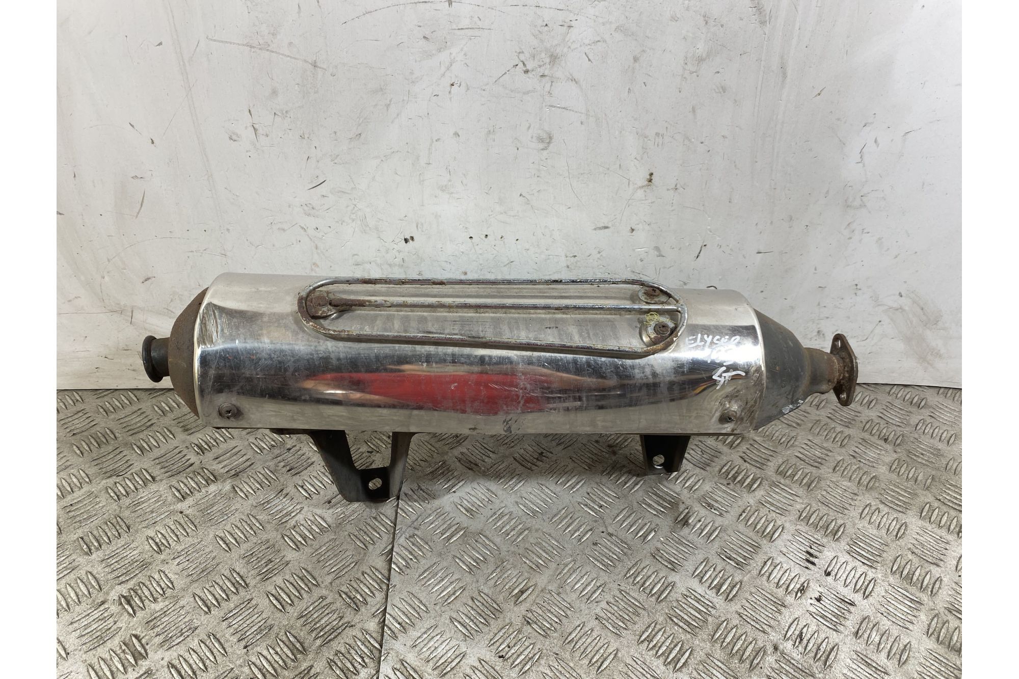 Marmitta Terminale Di Scarico Peugeot Elyseo 125 4T dal 1999 al 2002  1745485848561