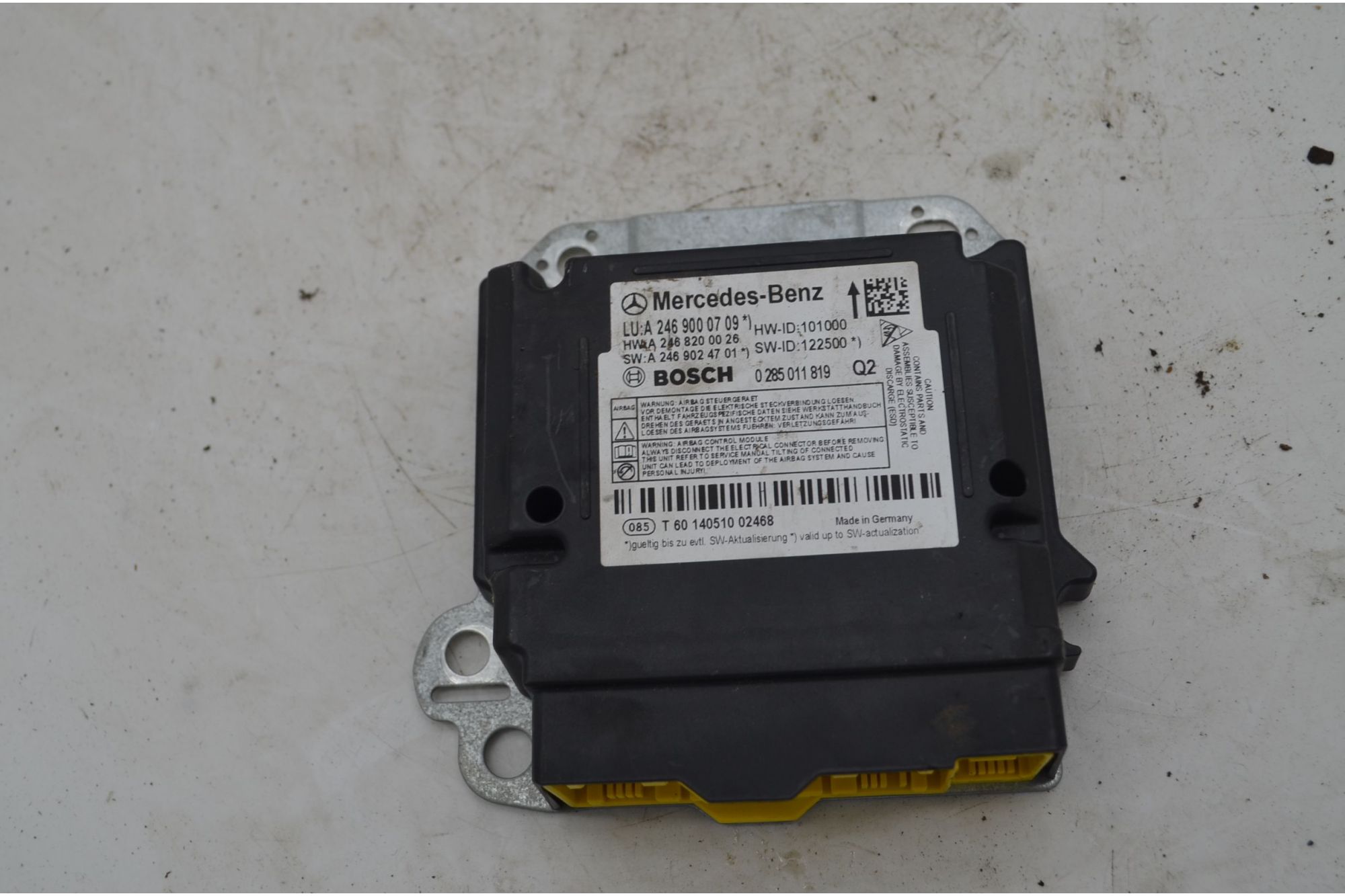 Centralina Airbag Mercedes Classe B W246 Dal 2011 al 2019 Cod A2469000709  1746520706426