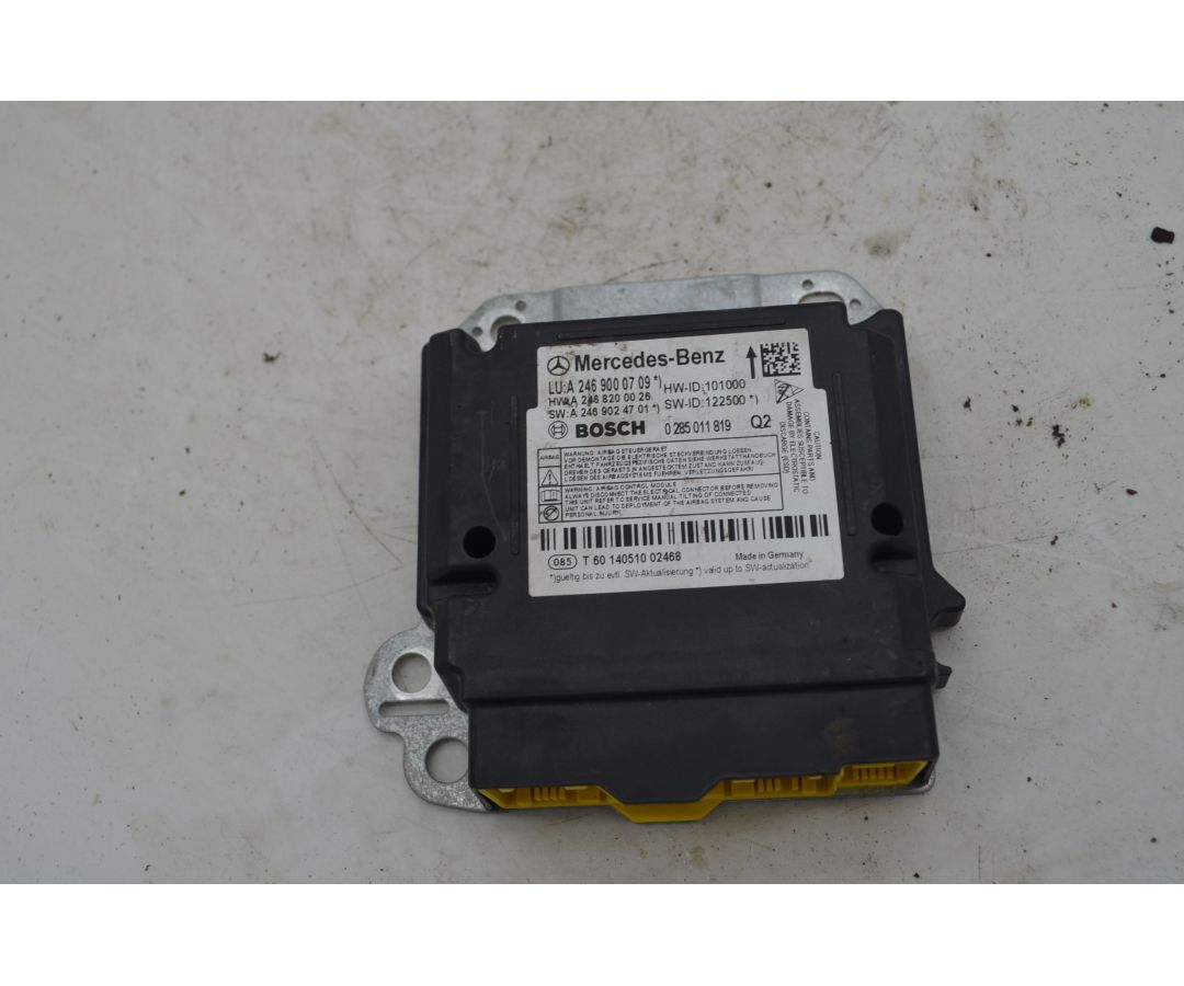 Centralina Airbag Mercedes Classe B W246 Dal 2011 al 2019 Cod A2469000709 1746520706426 Centralina Airbag Mercedes Classe B W246 Dal 2011 al 2019 Cod A2469000709 1746520706426