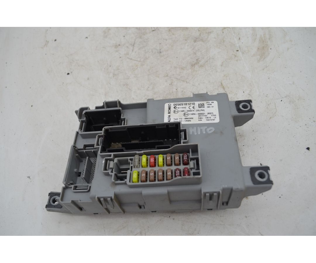 Body Computer Alfa Romeo Mito Dal 2008 al 2018 Cod 00505181210 1746611731405 Body Computer Alfa Romeo Mito Dal 2008 al 2018 Cod 00505181210 1746611731405