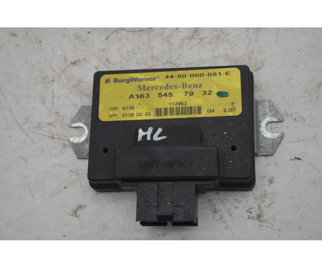 Centralina Distribuzione Mercedes Classe ML W163 Dal 1997 al 2005 Cod 1635457932 1746787702735 Centralina Distribuzione Mercedes Classe ML W163 Dal 1997 al 2005 Cod 1635457932 1746787702735