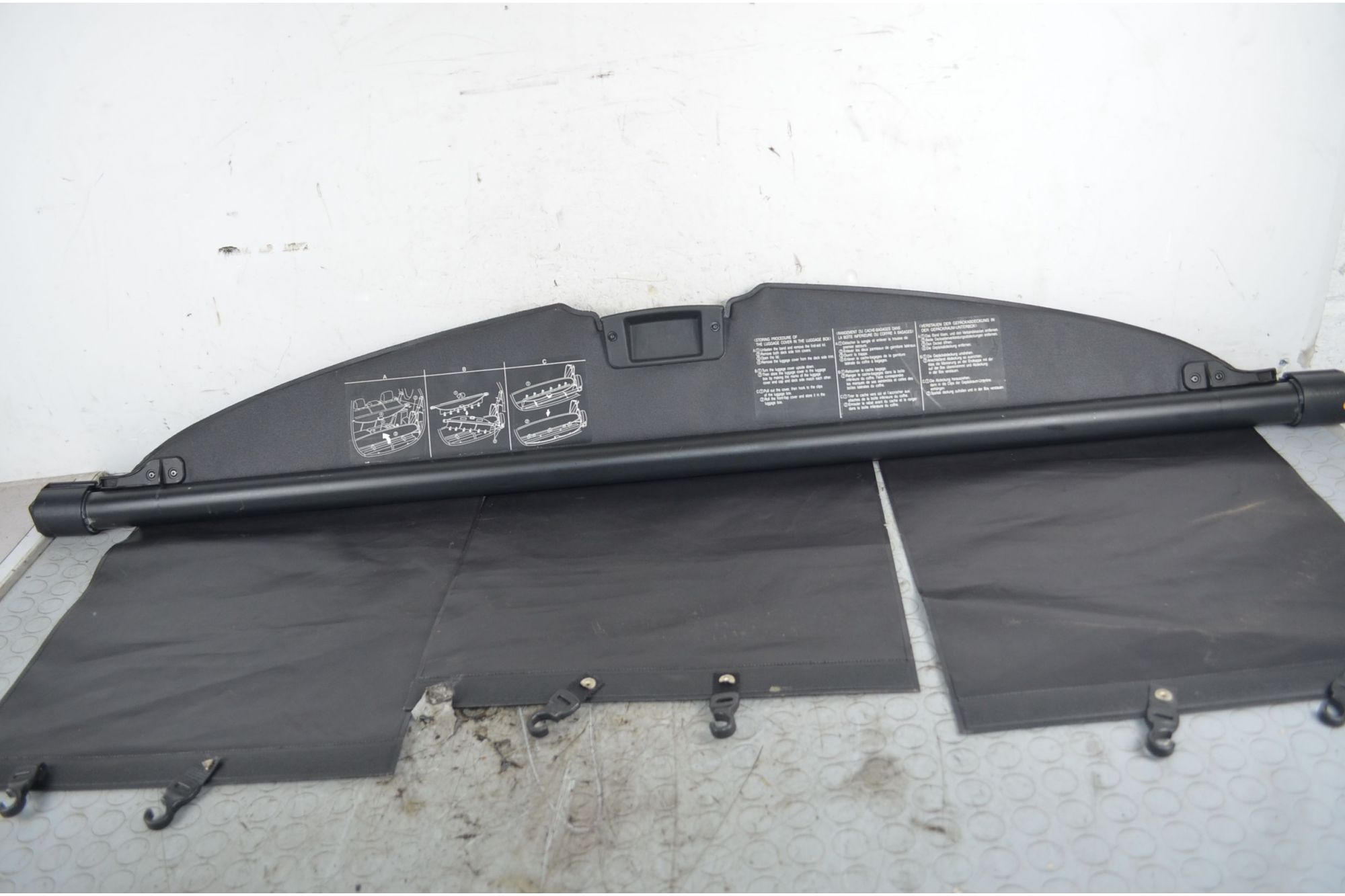Cappelliera copribagagli posteriore Toyota Corolla Verso Dal 2004 al 2009 Cod 649100F010B0  1747052489078