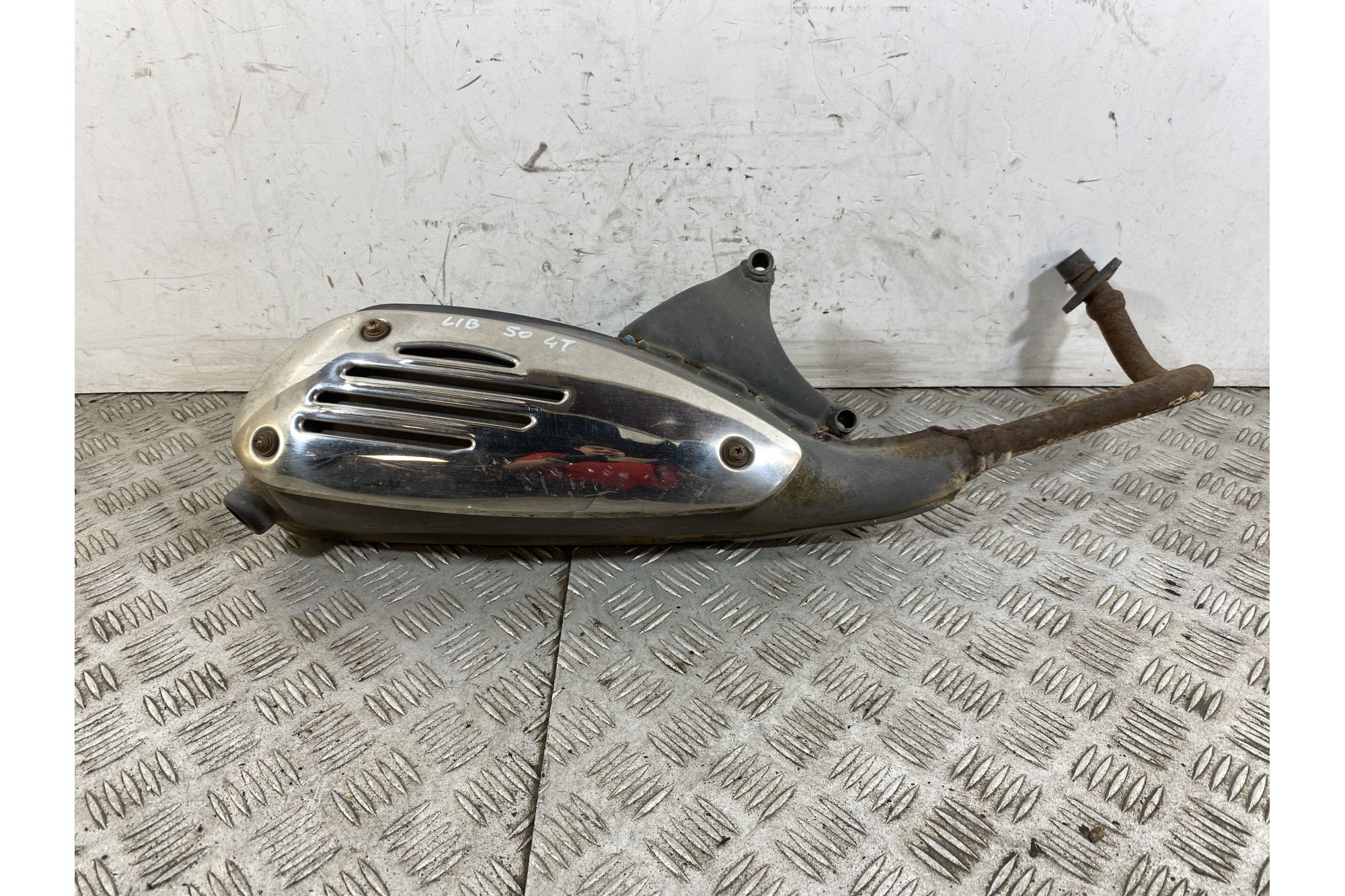 Marmitta Terminale Di Scarico Piaggio Liberty 50 4T dal 2004 al 2016  1747121833726
