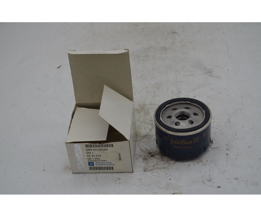 Filtro olio Opel Vivaro A Dal 2004 al 2006 Cod 93198598 1747227423661 Filtro olio Opel Vivaro A Dal 2004 al 2006 Cod 93198598 1747227423661