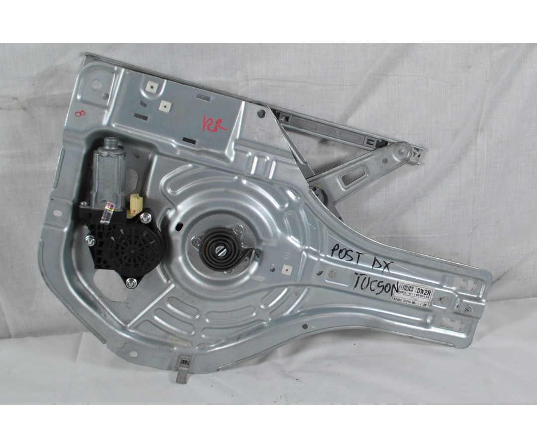 Macchinetta alzacristalli posteriore DX Hyundai Tucson Dal 2004 al 2009 Cod 83480-2E010  1621843605505