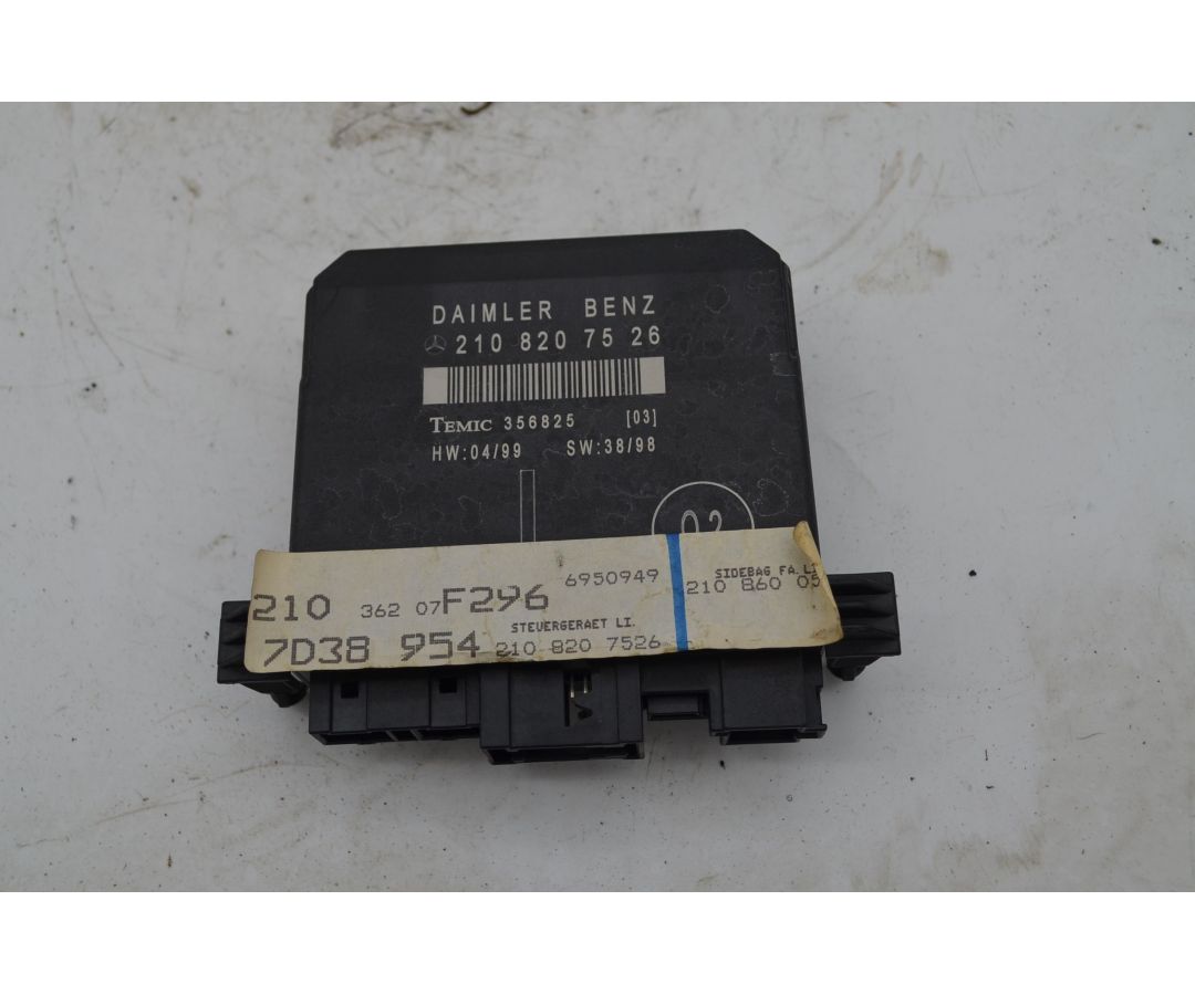 Centralina Portiera Anteriore SX Mercedes Classe E W210 Dal 1995 al 2002 Cod 2108207526 1747385817258 Centralina Portiera Anteriore SX Mercedes Classe E W210 Dal 1995 al 2002 Cod 2108207526 1747385817258