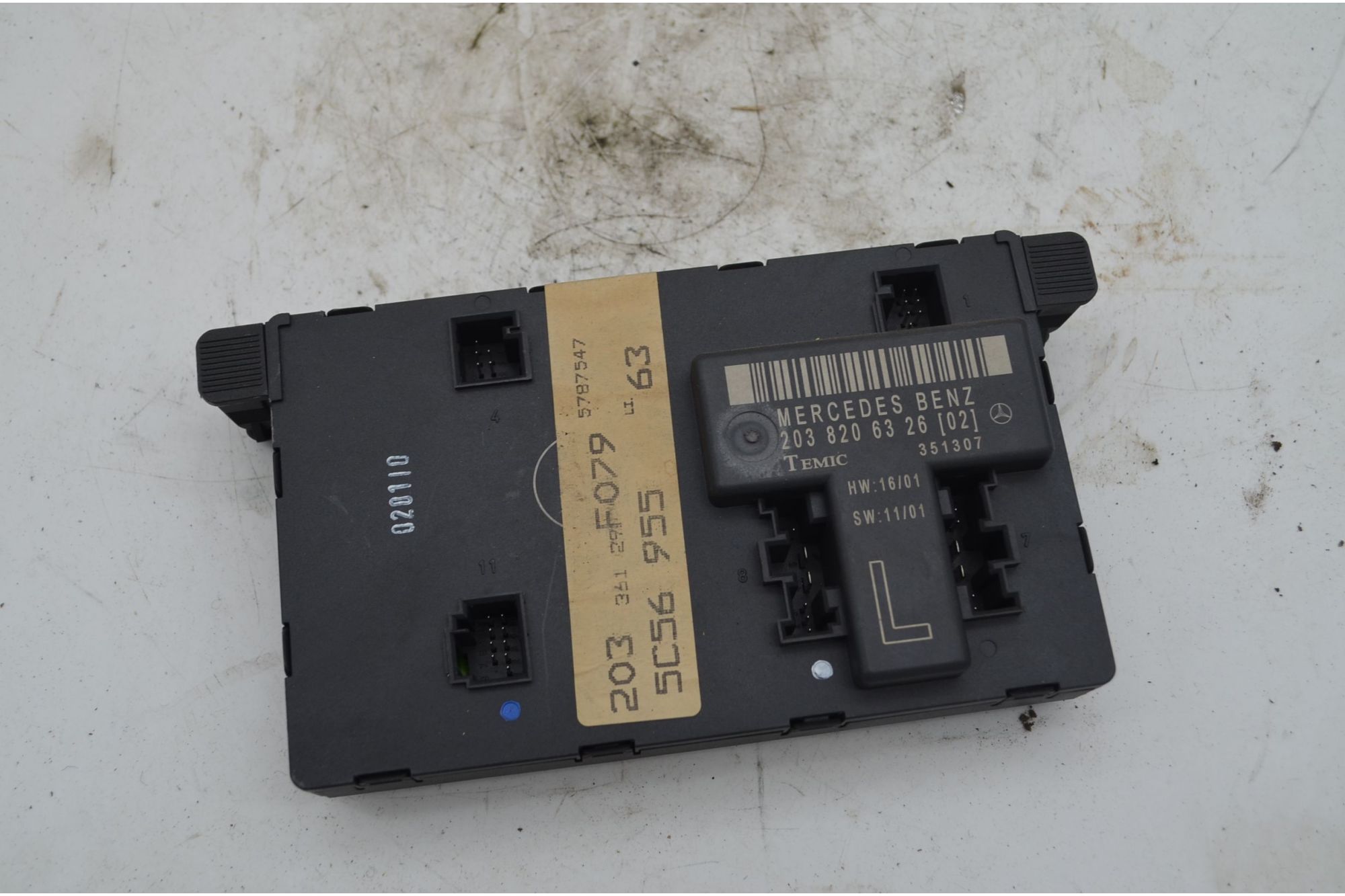 Centralina Chiusura Centralizzata Porta Anteriore SX Mercedes Classe C W203 Dal 2000 al 2007 Cod 2038206326  1747637587984