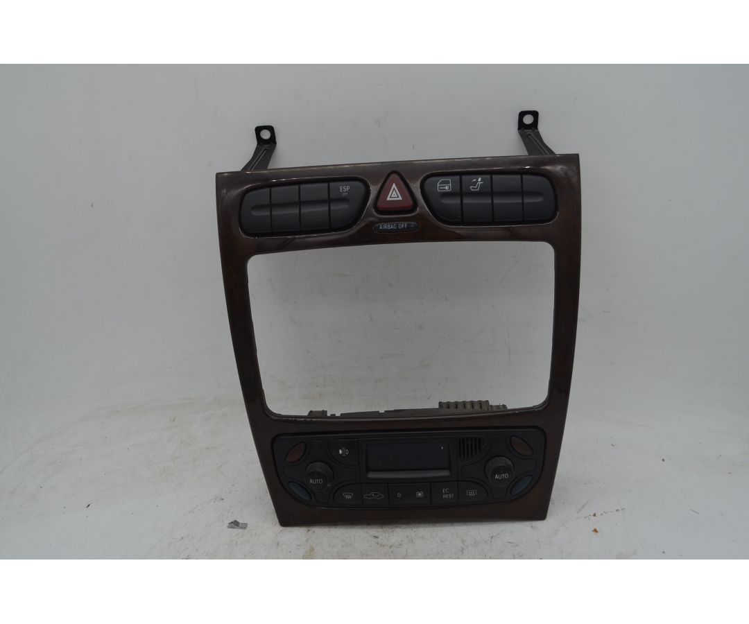 Controllo Comandi Clima + Pulsante Quattro Frecce Mercedes Classe C W203 Dal 2000 al 2007 Cod 2038300985 1747644461871 Controllo Comandi Clima + Pulsante Quattro Frecce Mercedes Classe C W203 Dal 2000 al 2007 Cod 2038300985 1747644461871