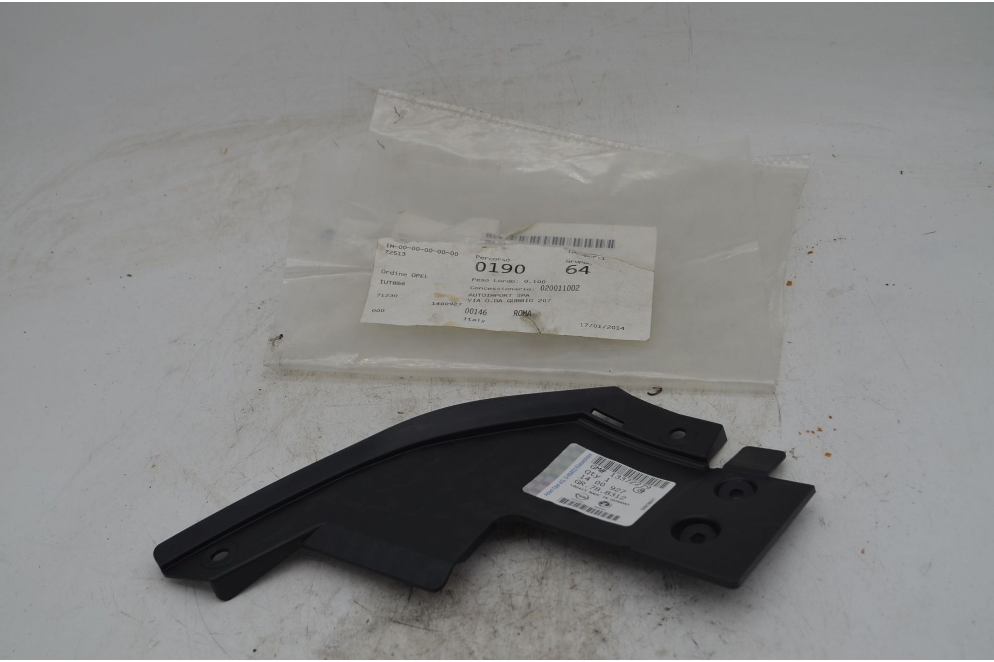Deflettore DX Inferiore Paraurti Anteriore Opel Zafira Tourer Dal 2011 al 2019 Cod 13372279  1747725037698