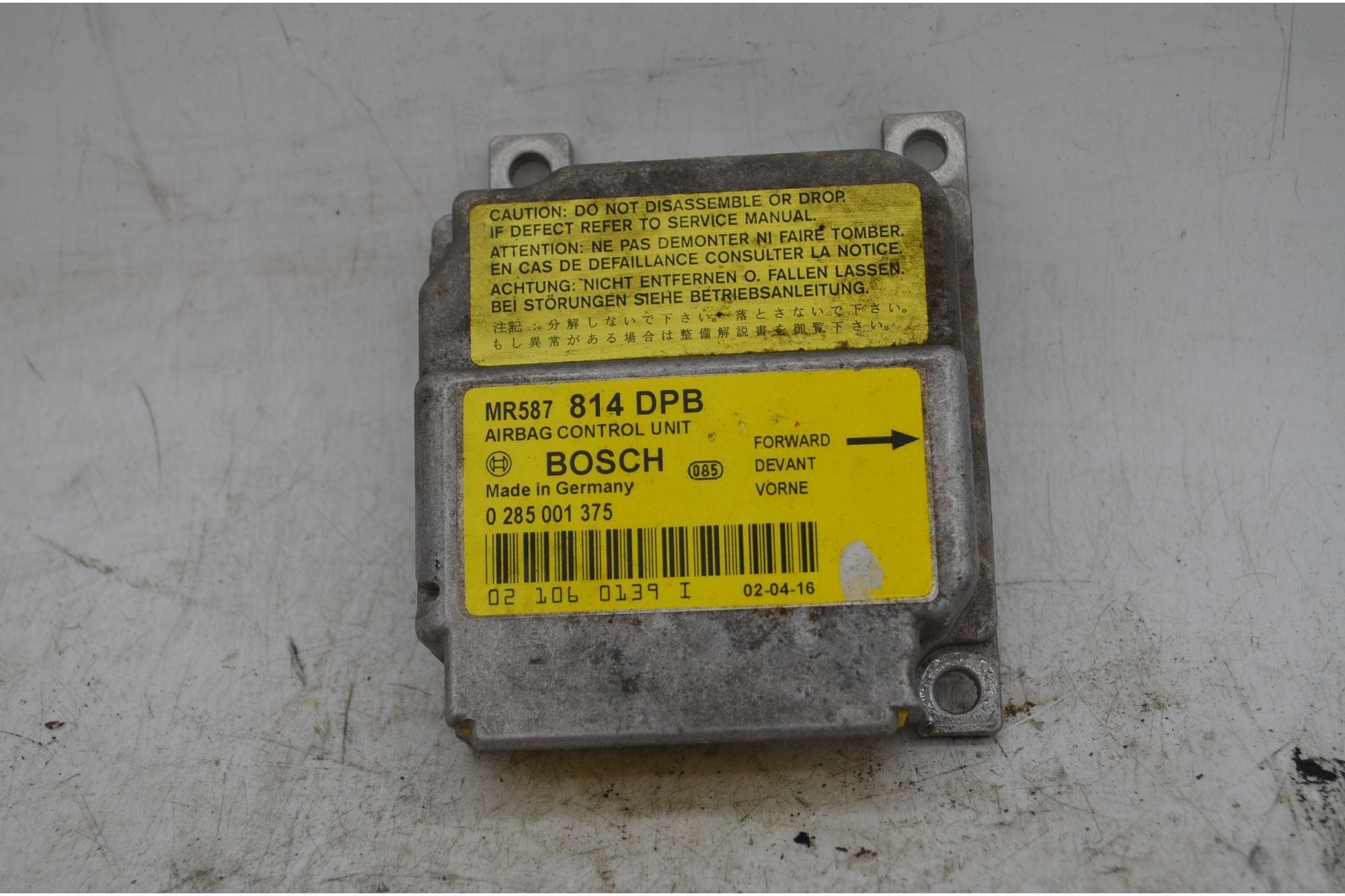 Centralina Airbag Mitsubishi Space Star Dal 1998 al 2005 Cod 0285001375  1748941223285