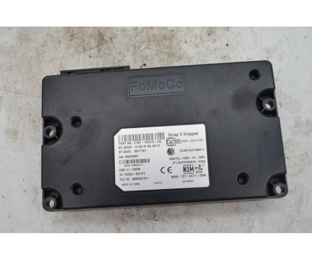 Centralina Bluetooth Ford Ecosport Dal 2014 al 2018 Cod E1BT-14D212-CB 1749042453489 Centralina Bluetooth Ford Ecosport Dal 2014 al 2018 Cod E1BT-14D212-CB 1749042453489