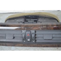 Bocchette Aria Centrali + Pulsantiera Quattro Frecce BMW Serie 5 E60 Dal 2003 al 2010 Cod 6951044-01  1749471800373