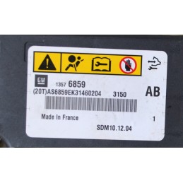 Kit Airbag Opel Meriva A Dal 2003 al 2010 Cod. 13576859  1622535989576