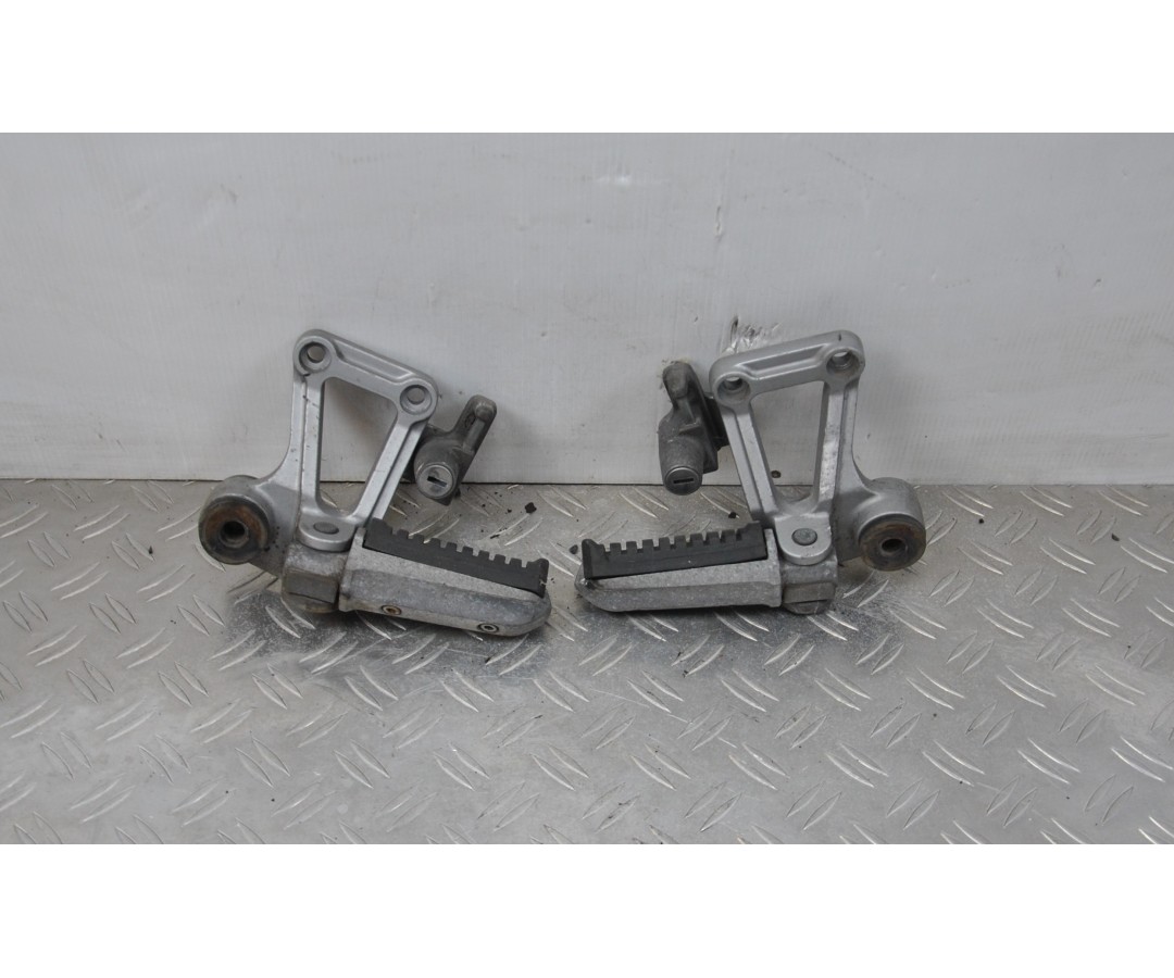 Coppia Pedane Poggiapiedi Kawasaki GPZ 600 R dal 1985 al 1987  1622560817424