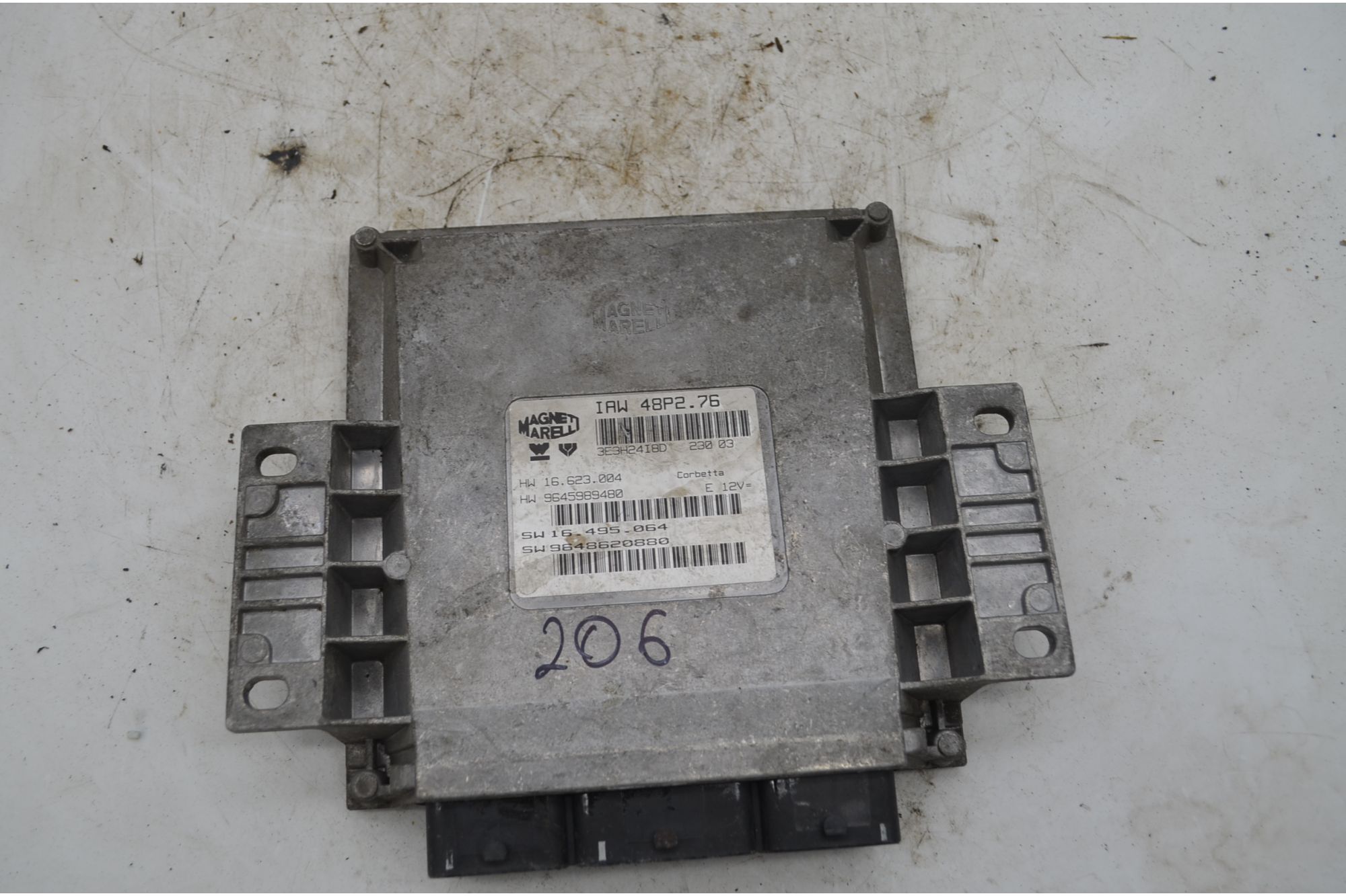 Centralina ECU Peugeot 206 Dal 1998 al 2010 Cod 9648620880  1752562701503